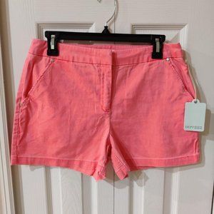DEPT 222 Women's Orange Cotton Shorts Size 4 NWT
